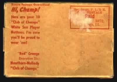 1952 Hawthorn-Mellody Chicago White Sox Pins
